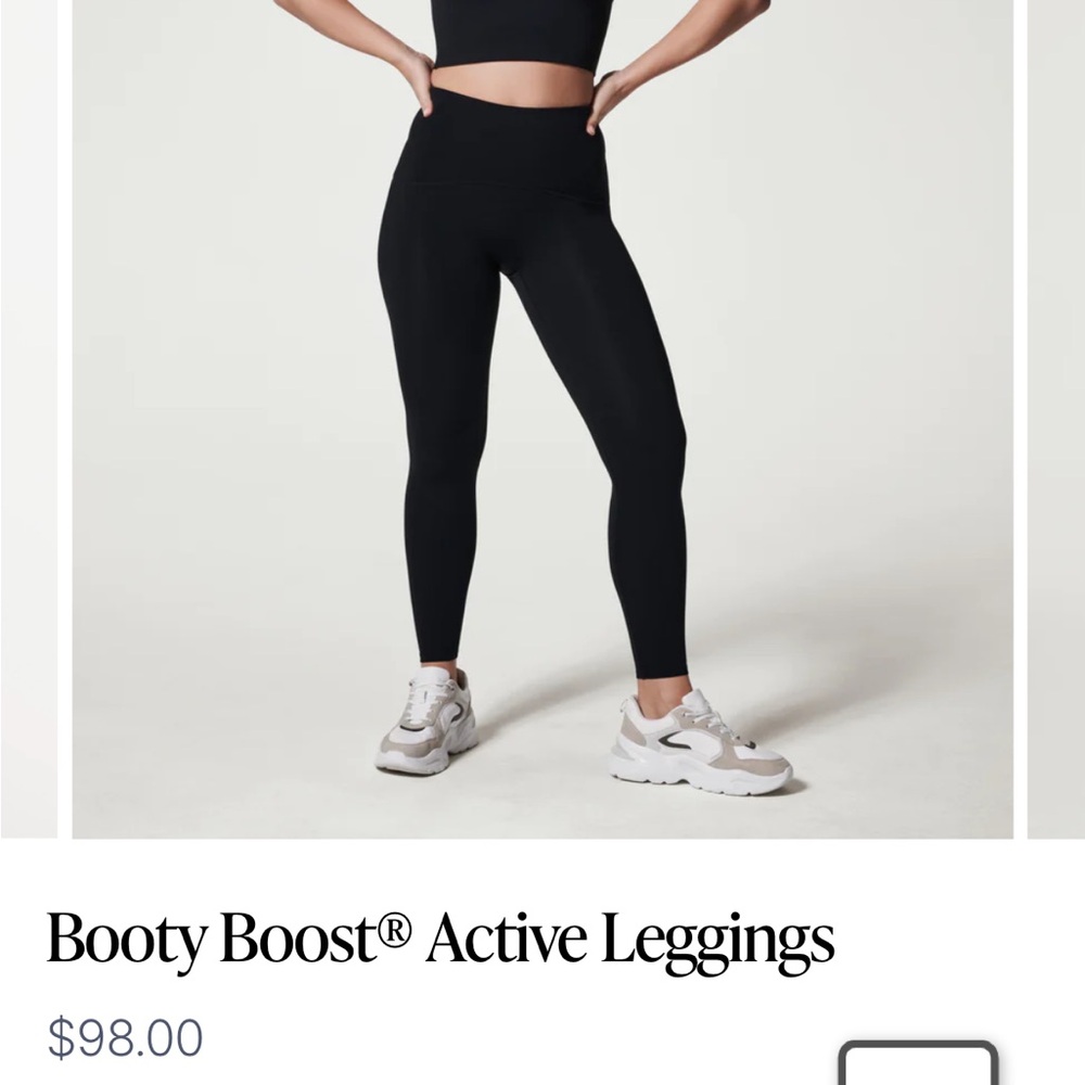 SPANX Booty Boost Active Leggings New With Tags Size Medium